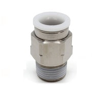 PLASTIC PUSH-IN FITTING 3/8" TUBE X 1/8" NPT MALE