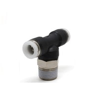 PLASTIC PUSH-IN FITTING 3/8" TUBE X 1/8" NPT MALE BRANCH TEE