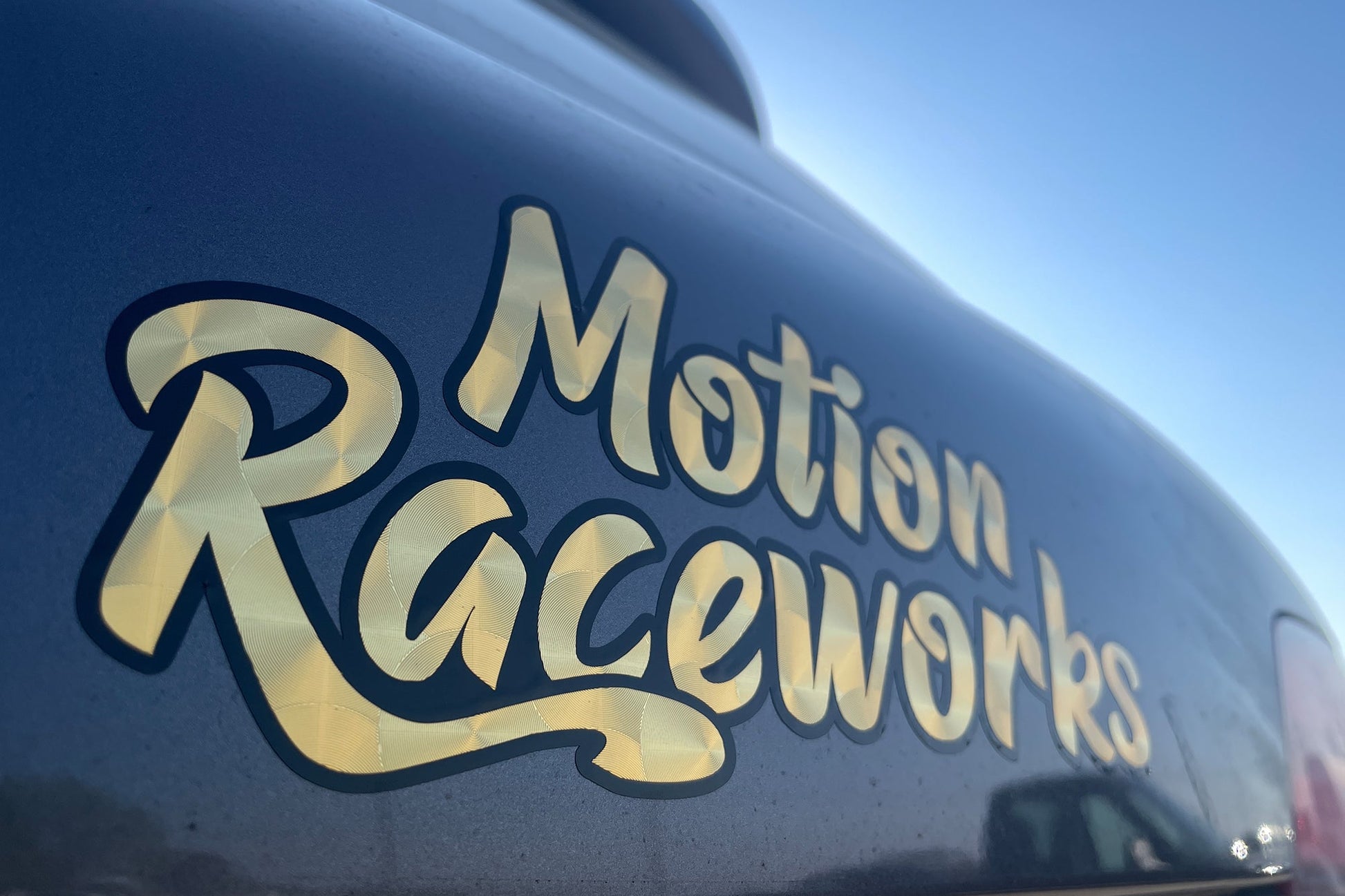 Motion Retro Gold Decal 12” Long - MD-RG12-Motion Raceworks-Motion Raceworks