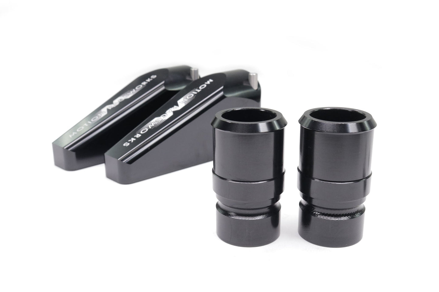 Billet Burn Down Breather Quick Release Fittings Black Anodized (Pair) 32-130BLK-Motion Raceworks-Motion Raceworks