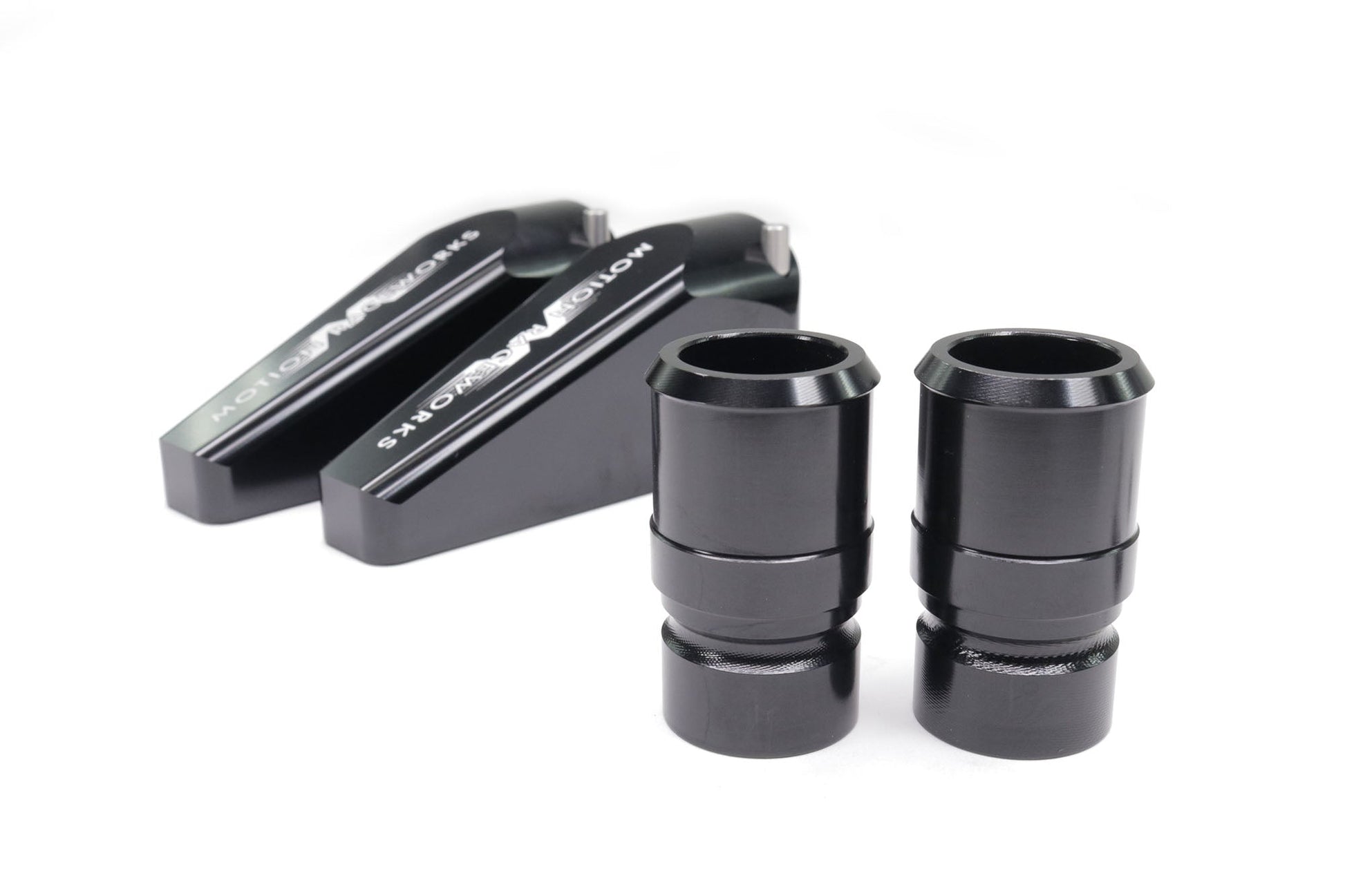 Billet Burn Down Breather Quick Release Fittings Black Anodized (Pair) 32-130BLK-Motion Raceworks-Motion Raceworks