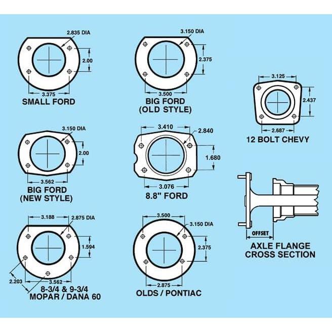 TBM Brakes Rear Drag Brake Kit F3 Calipers (Big Ford New Housing Ends) 001-0187A-TBM Brakes-Motion Raceworks